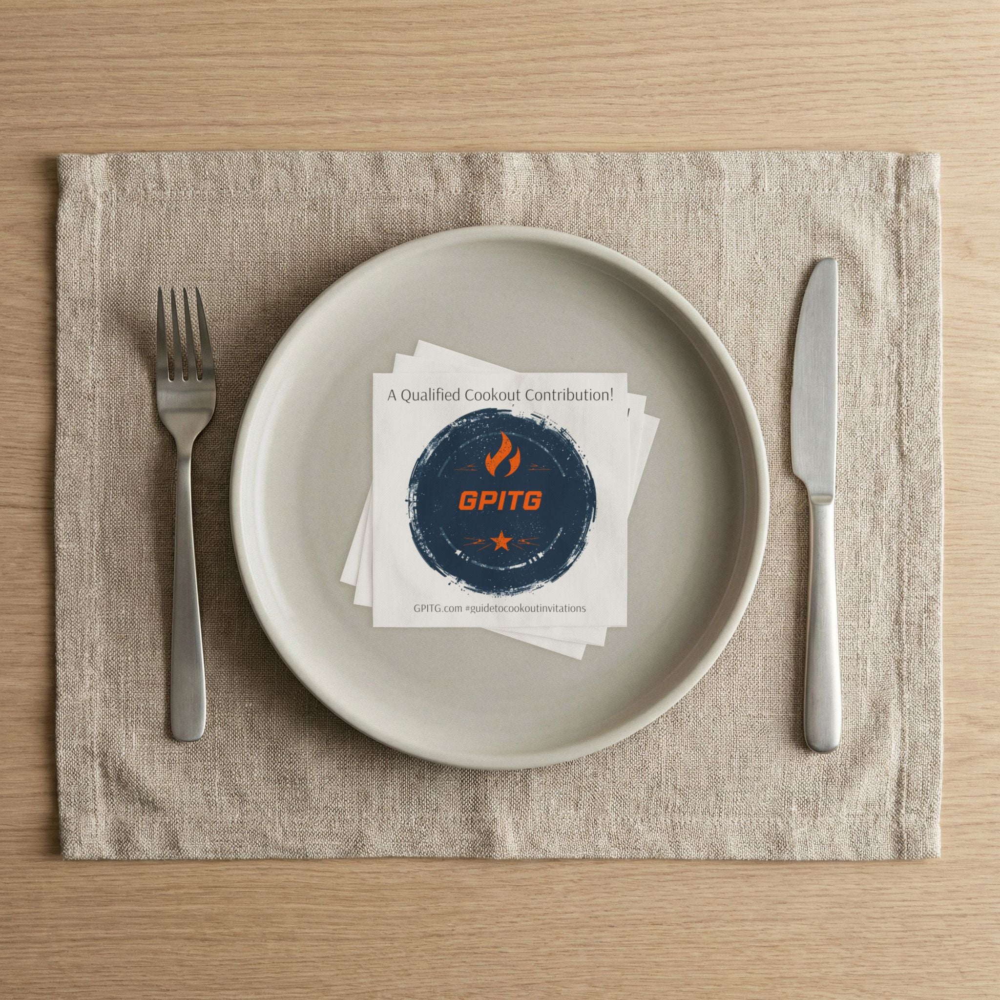 Superior Uncoined Cookout Napkins: GPITG - Committee Approved
