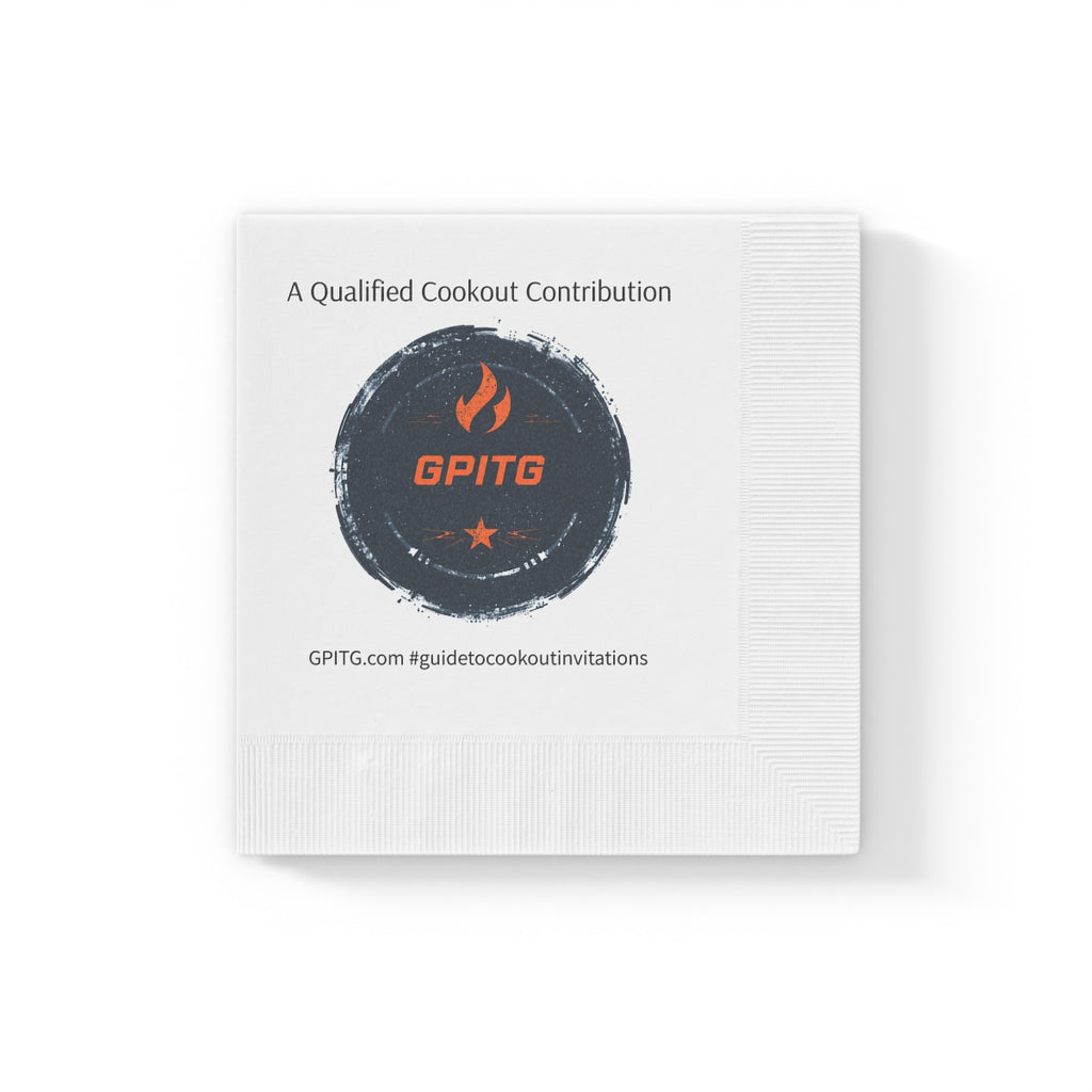 Fancy Coined Cookout Napkins: GPITG - Committee Approved