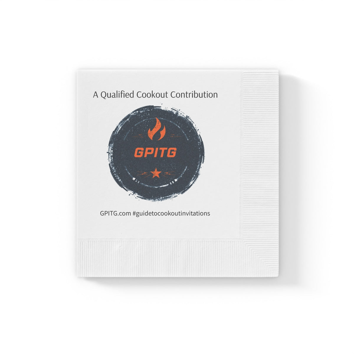Fancy Coined Cookout Napkins: GPITG - Committee Approved
